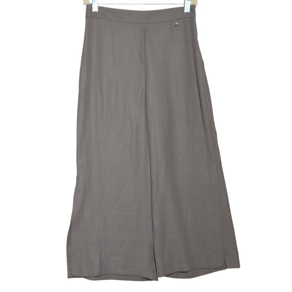 Green Wide Leg Flat Front Dress Pants Size XS